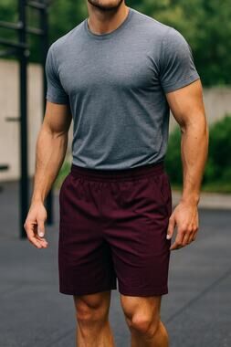 Lululemon Men’s Shorts Wine Color Recycled Polyester Medium Athletic Running M